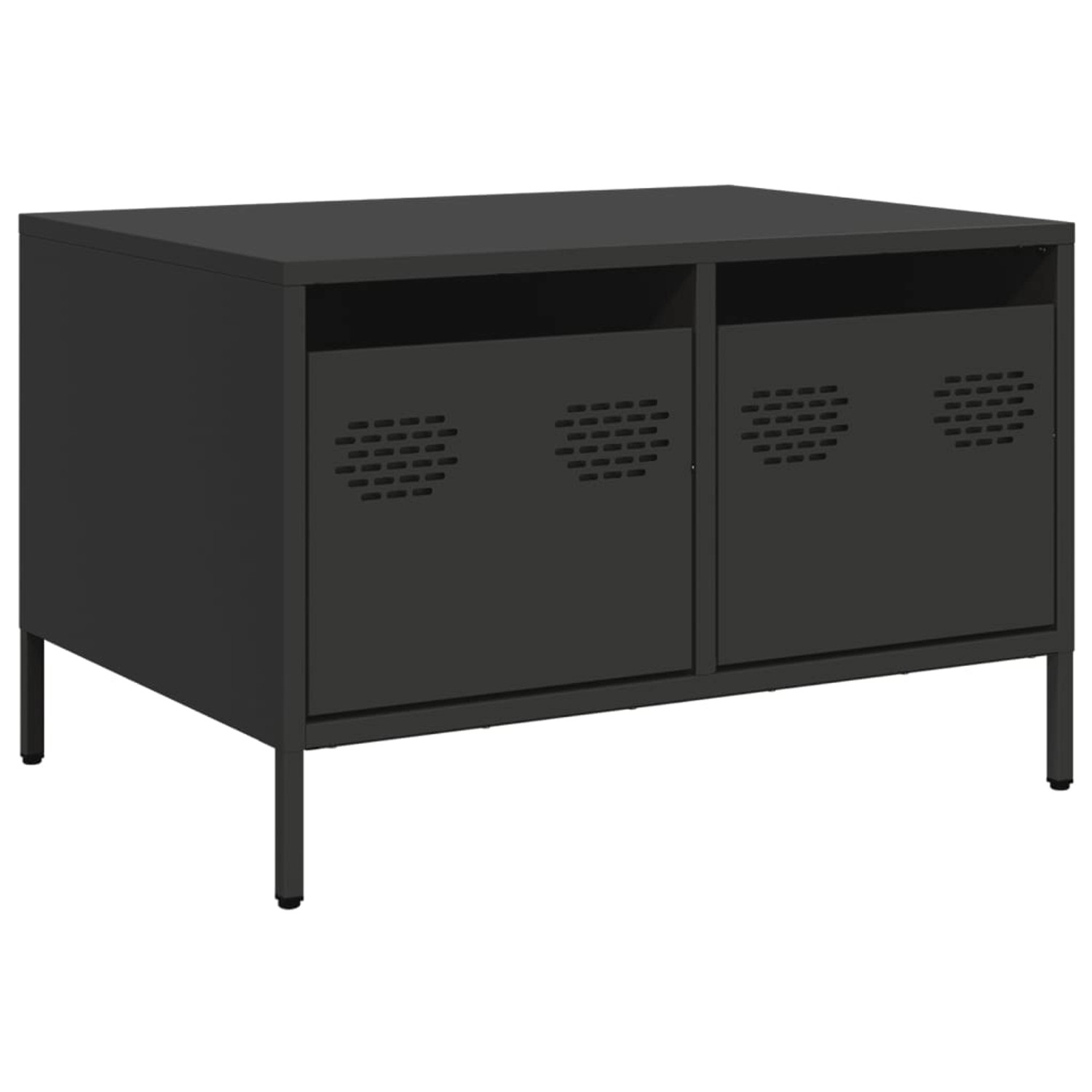 vidaXL TV-Schrank Schwarz 68x50x43,5 cm Kaltgewalzter Stahl 851238 günstig online kaufen