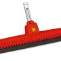 Wolf-Garten Wasserschieber 2 in 1 multi-star für Kombisysteme, rot mit Abzieher und Schrubberleiste.