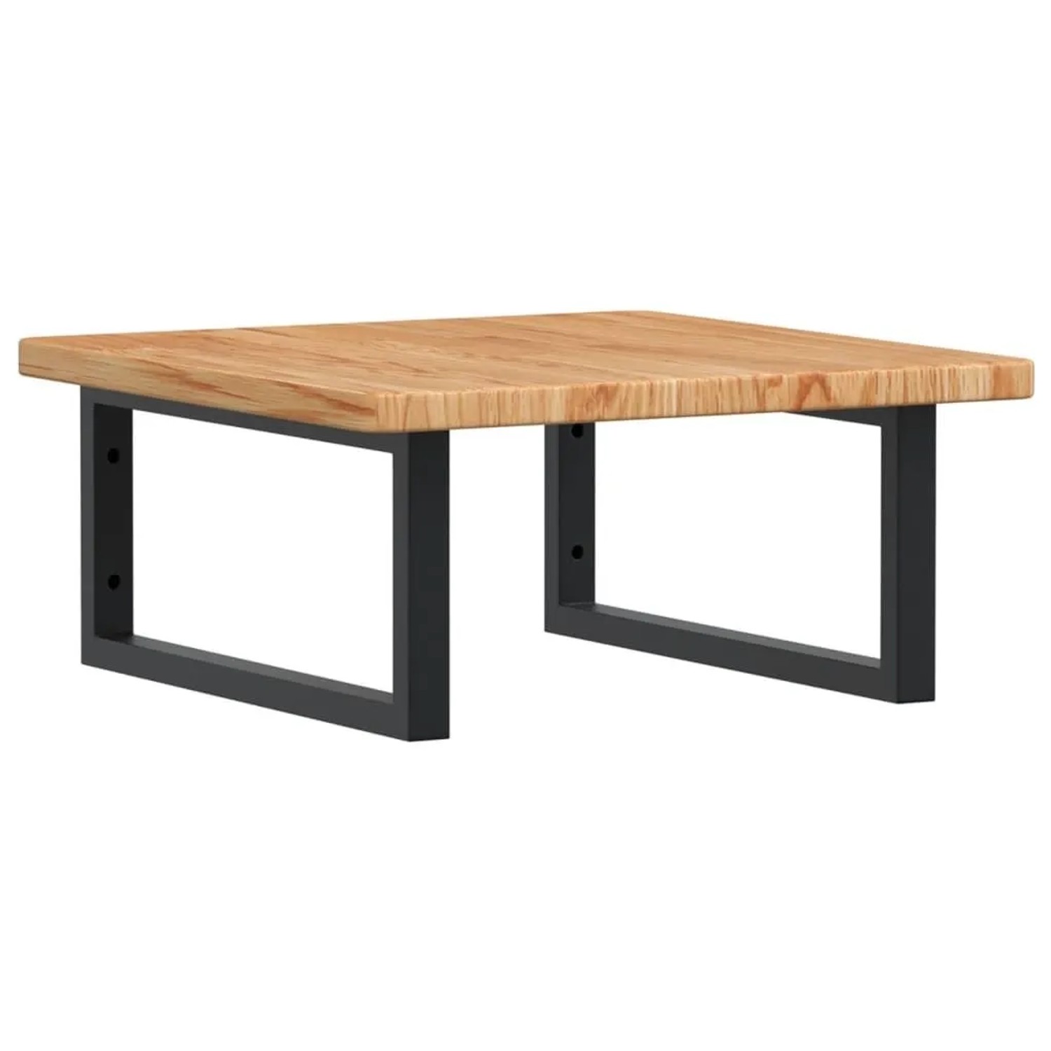 vidaXL Waschtischplatte mit Halterung Stahl und Massivholz Eiche 3302393 günstig online kaufen