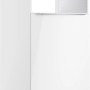Optifit Midischrank Arvid986, 60 cm, Weiß, für Backofen und Kühlschrank. Vorratsschrank mit Tür und offenem Fach.