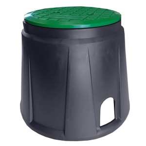 Rain Bird Ventilbox, rund, für 1 Ventil, grün. Schutz für Magnetventile im Sprinkler-System.