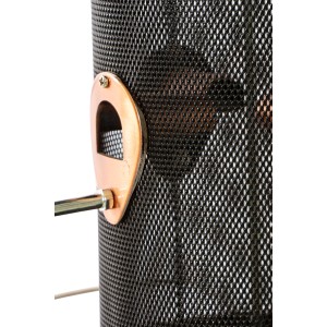 Detailaufnahme: Siena Garden Vogelfuttersäule Copper Line aus Stahl, kupferbeschichtet, für Mischfutter.