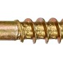 Gelb verzinkte LUX Spanplattenschraube 5x70 mm mit Senkkopf und PZ-Antrieb, 50 Stück.