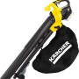 Kärcher Akku-Laubsauger BLV 18-200 mit Fangsack, gelb/schwarz. Laubbläser für Gartenarbeiten.