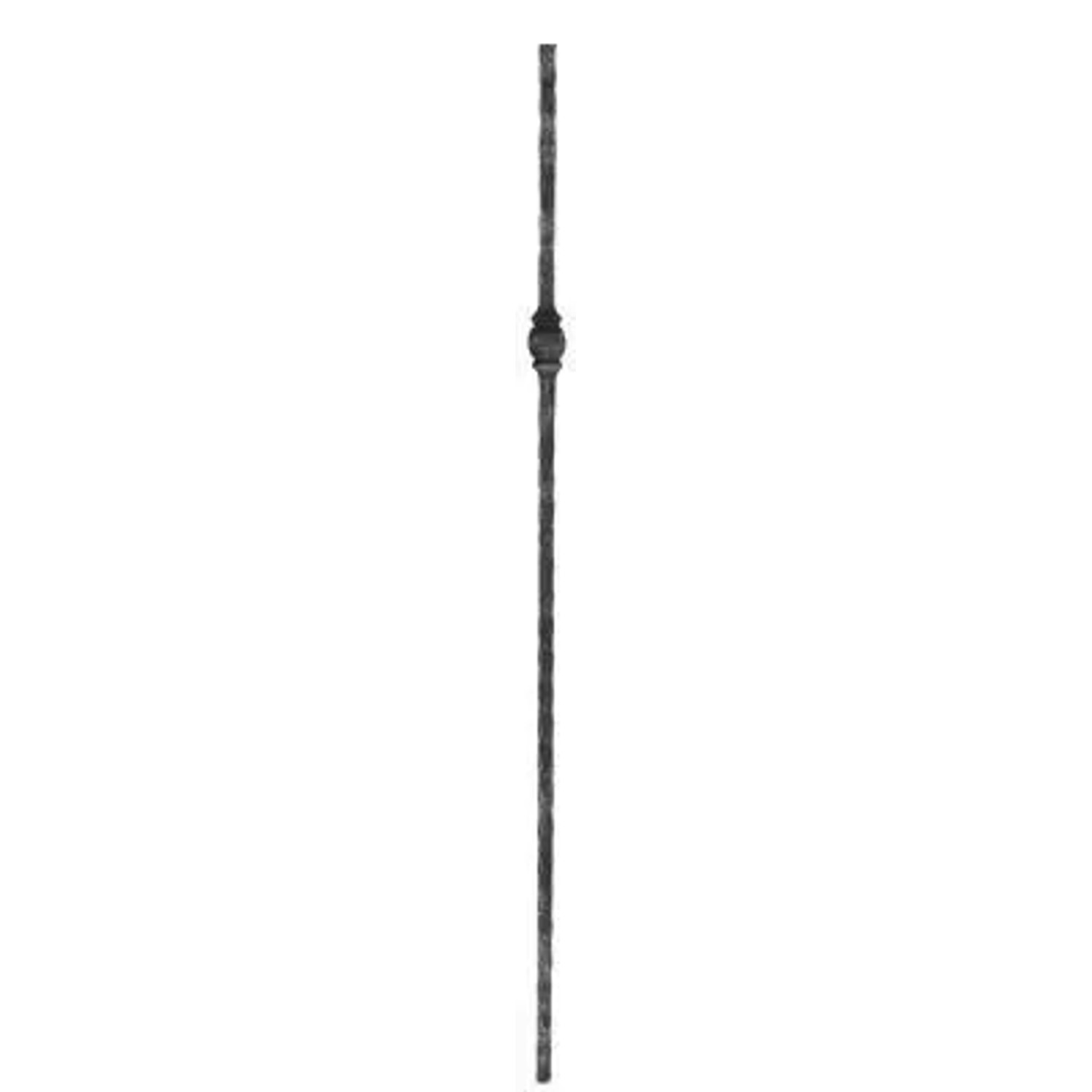 FeNau Knubbelstab Stahl 13 X 13 mm Länge 1250 mm Gehämmert Außermittiger Knubbel