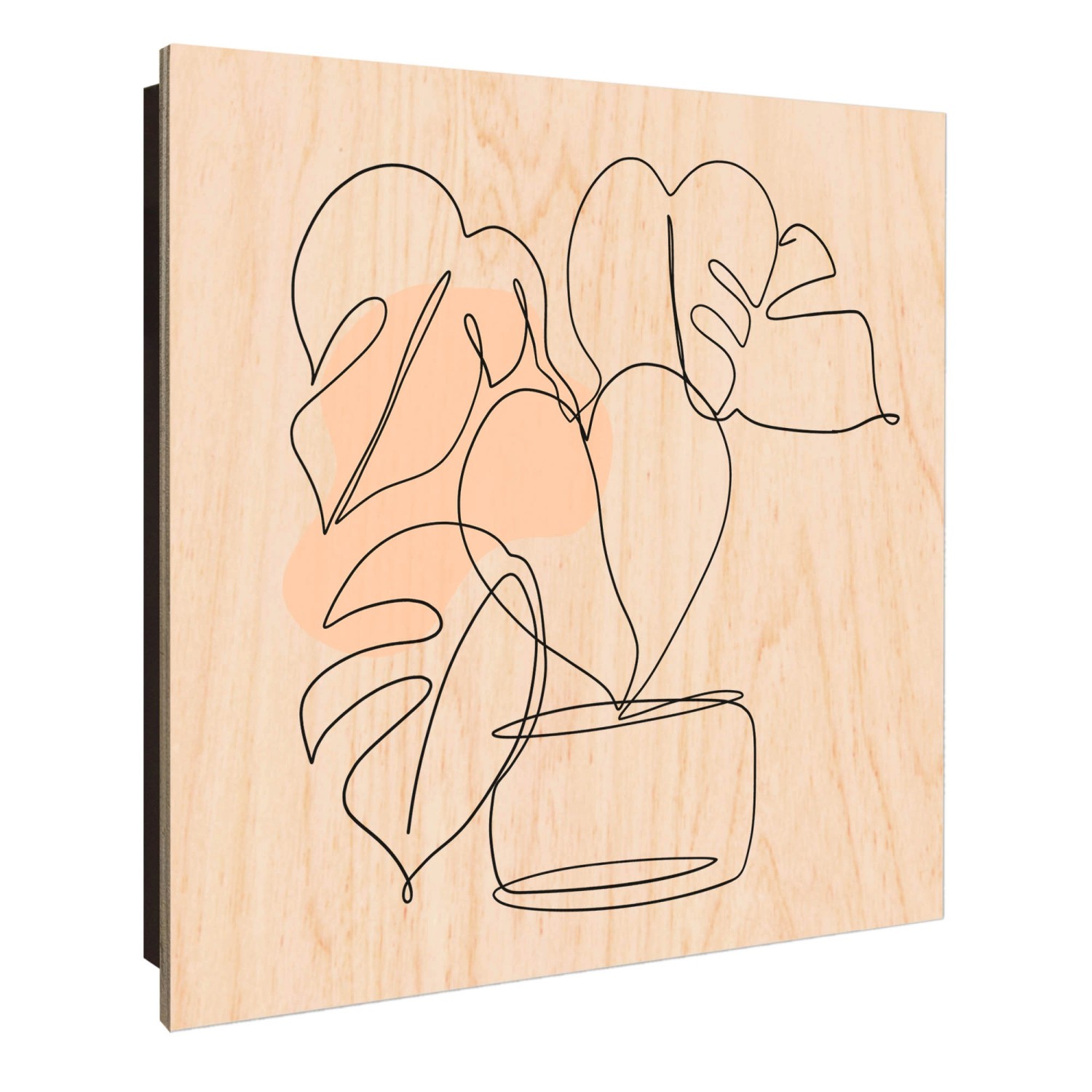 Banjado Schlüsselkasten Holz 30x30cm Schwarz Scharnier Rechts 50 Haken Desi günstig online kaufen