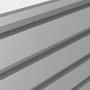 Detailansicht des Biohort Hochbeets aus Metall in Quarzgrau-Metallic.