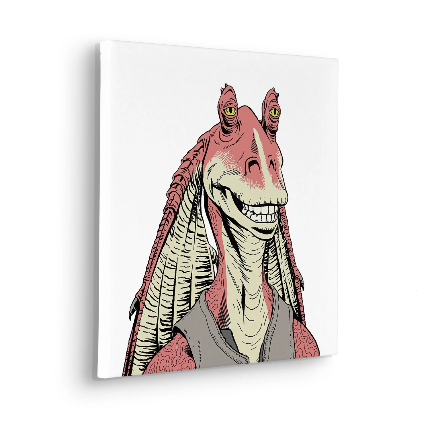 Komar Keilrahmenbild Star Wars Jar Jar Binks Rot günstig online kaufen