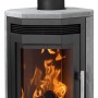 Justus Usedom Kaminofen mit Speckstein, schwarz, 5 kW, Energieeffizienzklasse A+.