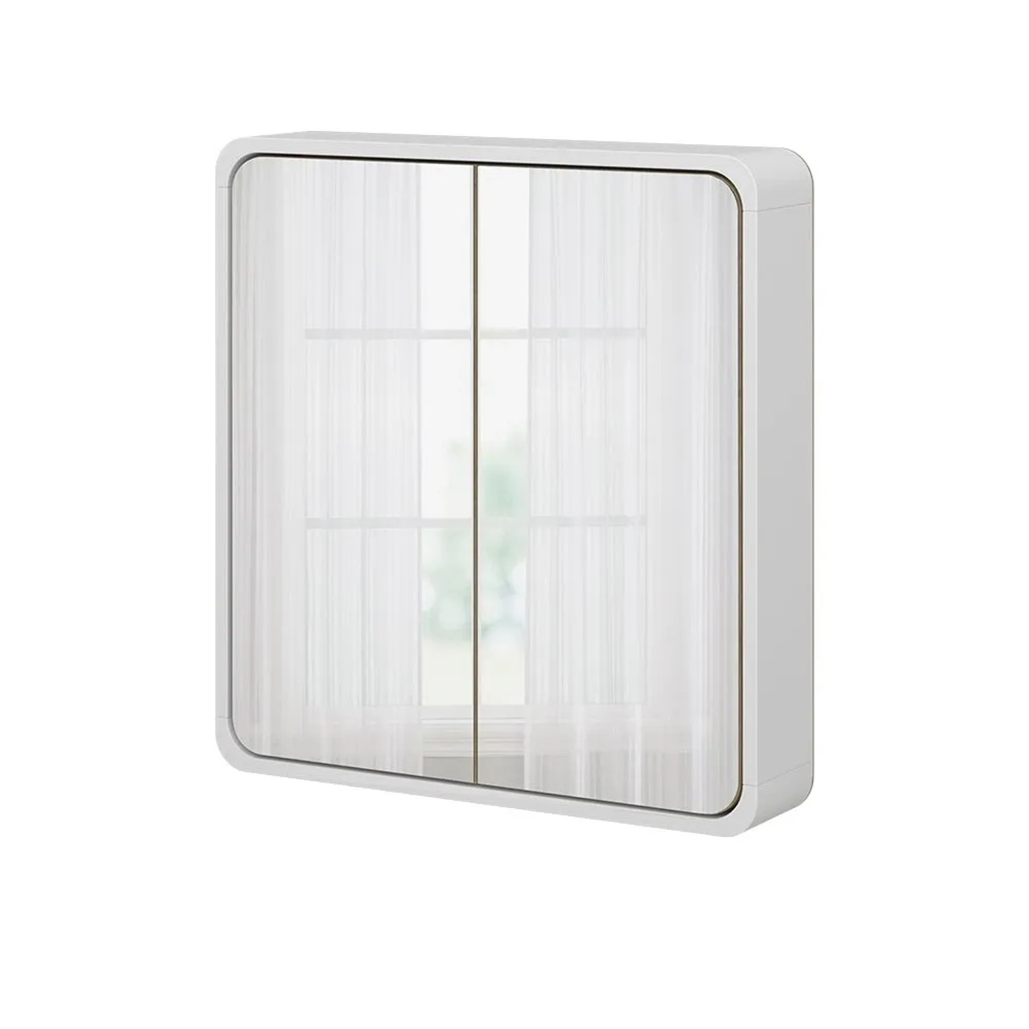 Vicco Badspiegelschrank Arla Weiß Eiche 60 x 60