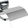 Wenko Toilettenpapierhalter Cover Quadro aus Edelstahl, glänzend und modern.