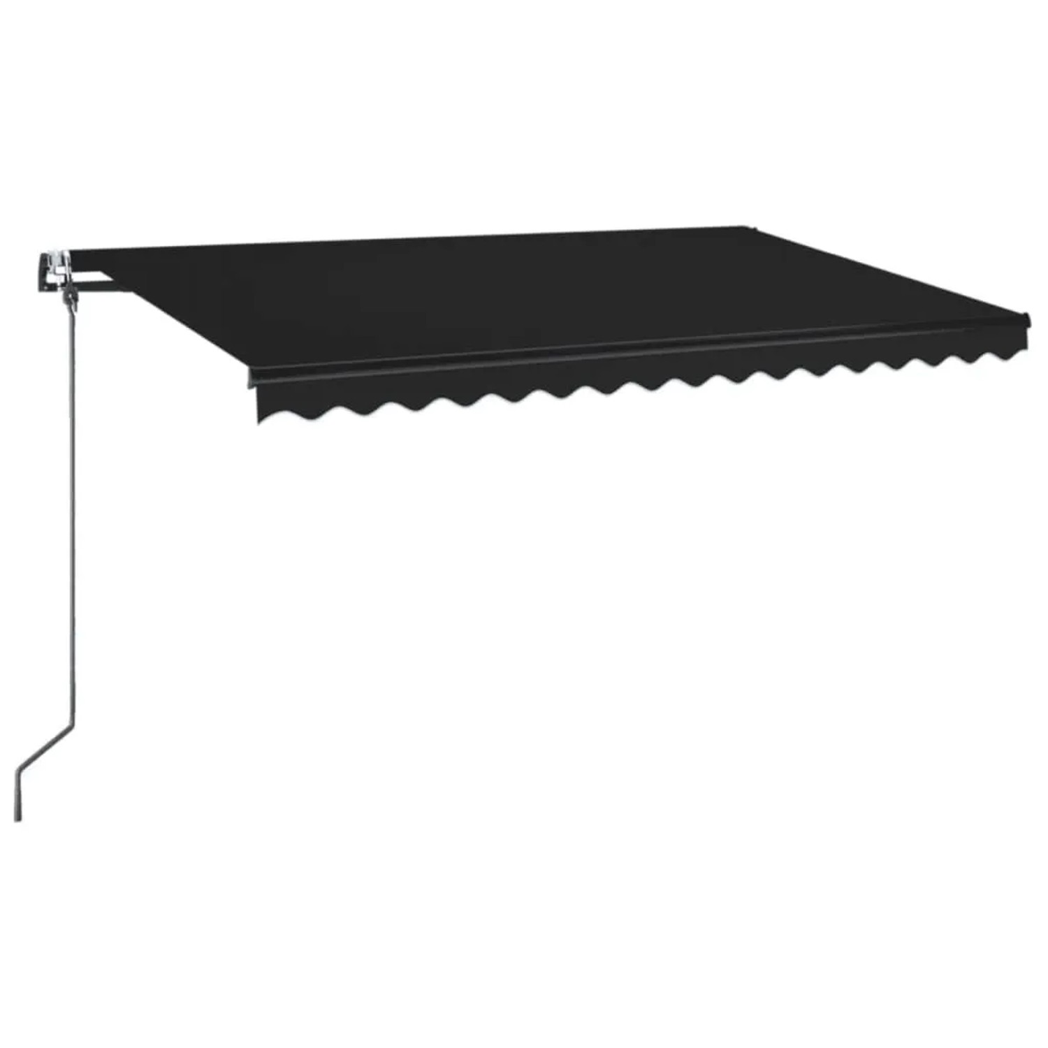 vidaXL Automatische Markise mit LED & Windsensor 450x350 cm Anthrazit 3069214