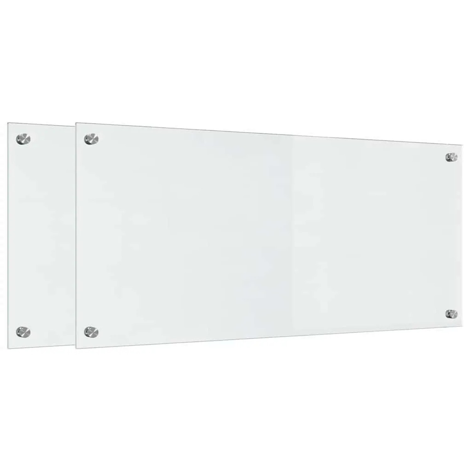 vidaXL Küchenrückwand 2 Stk Transparent 90 x 40 cm Gehärtetes Glas 3415536