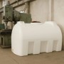 Weißer horizontaler KMND 2000L Trinkwasser Wassertank aus PE für Transport und Lagerung.
