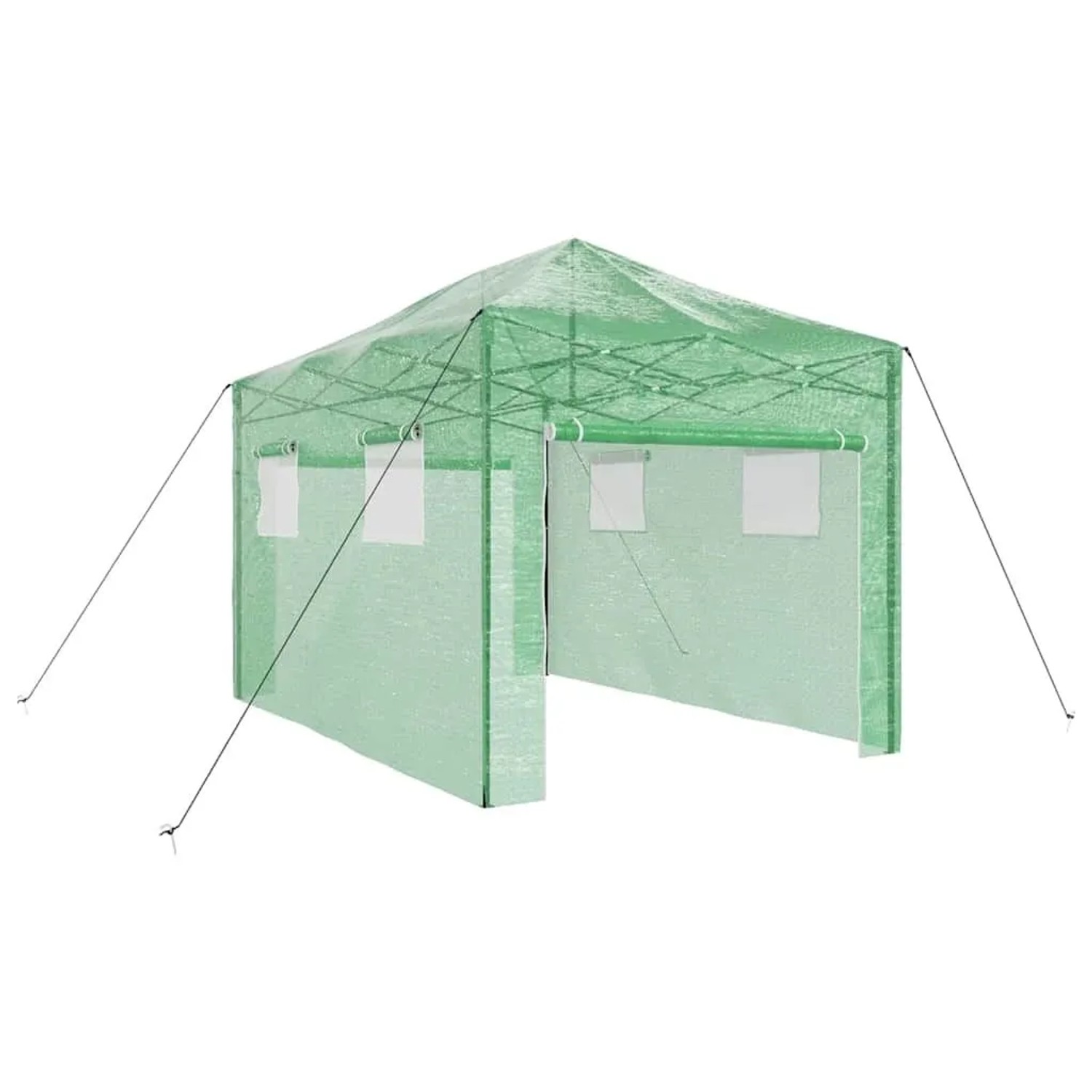 Furnicato Gewächshaus Mit Pop Up Rahmen Grün 280 X 410 X 315 Cm Eisen
