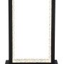 Schwarze Globo LED-Tischleuchte Samega mit Touchdimmer, 14x7,5x23cm, für stimmungsvolle Aussenbeleuchtung.