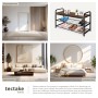 Tectake Schuhregal Southampton Industrial Style Holz und Stahl 91 x 36 x 55 cm Industrial Holz Dunkel Rustikal_7