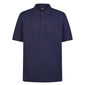 Navy blaues Hans Schäfer Workwear Polo-Shirt Gr. 3XL aus Baumwolle.