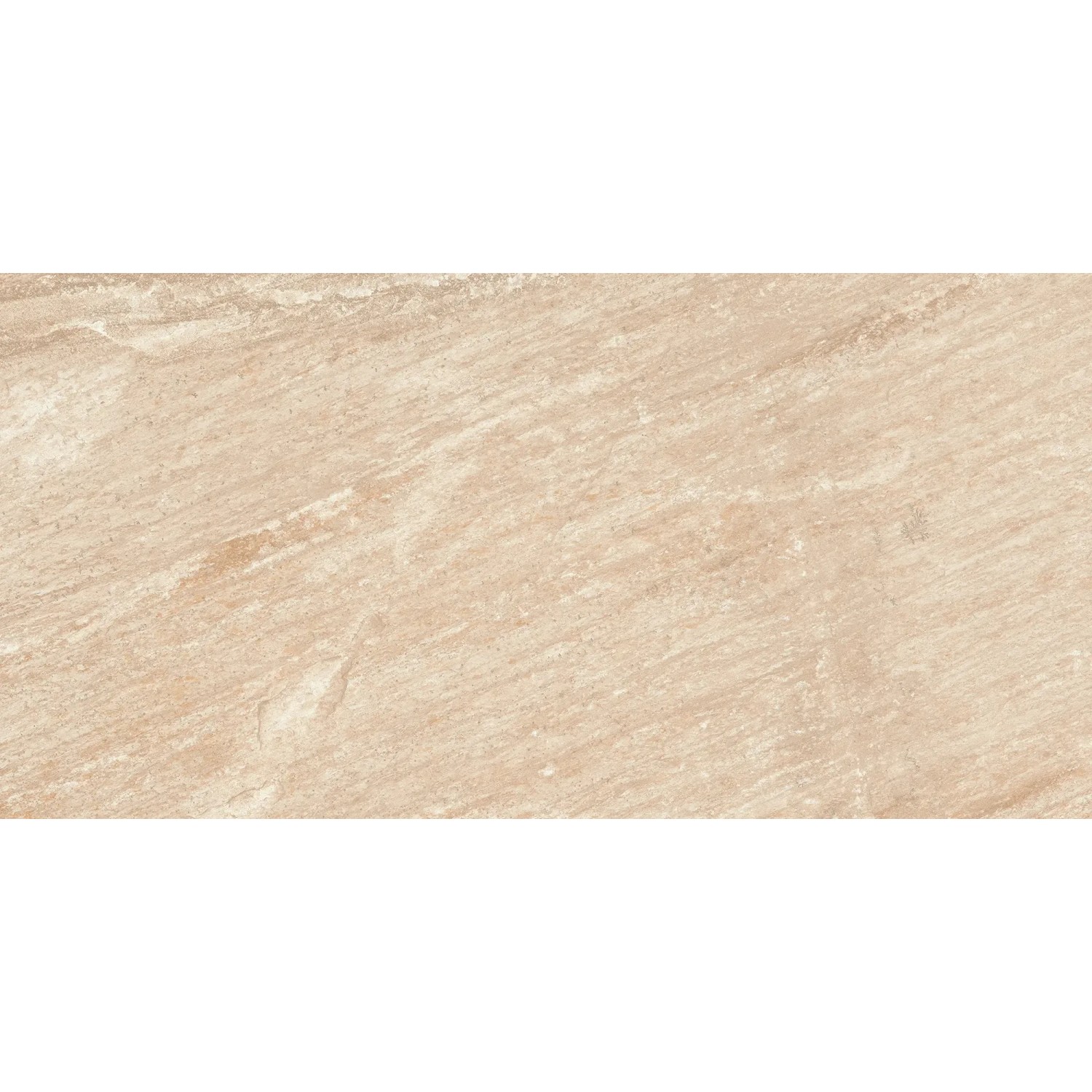 Beige Feinsteinzeug Bodenfliese Olympus, 59,7x29,7 cm, matte Steinoptik für Innen- und Außenbereich.