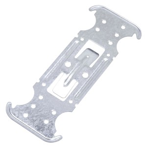 Protektor Kreuzverbinder Flach 100x für CD Profil 60/27, Stahl Silber für abgehängte Decken.