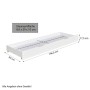 Homestyle4u Etagenbett mit Matratzen 90x200 cm Kinderbett Dreifachbett Hochbett Bettkasten_5