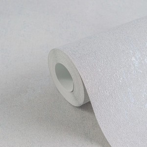Rolle PROFHOME Barock Tapete in Grau-Silber mit metallischen Akzenten, strukturiert.