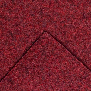 Nadelfilz Teppich-Boden Nadelfilz Teppich-Boden RIPS MALTA B1 als Meterware  - B1 als Meterware - Rot, 2,00m x 5,00m, Schwer Entflammbarer, Gerippter