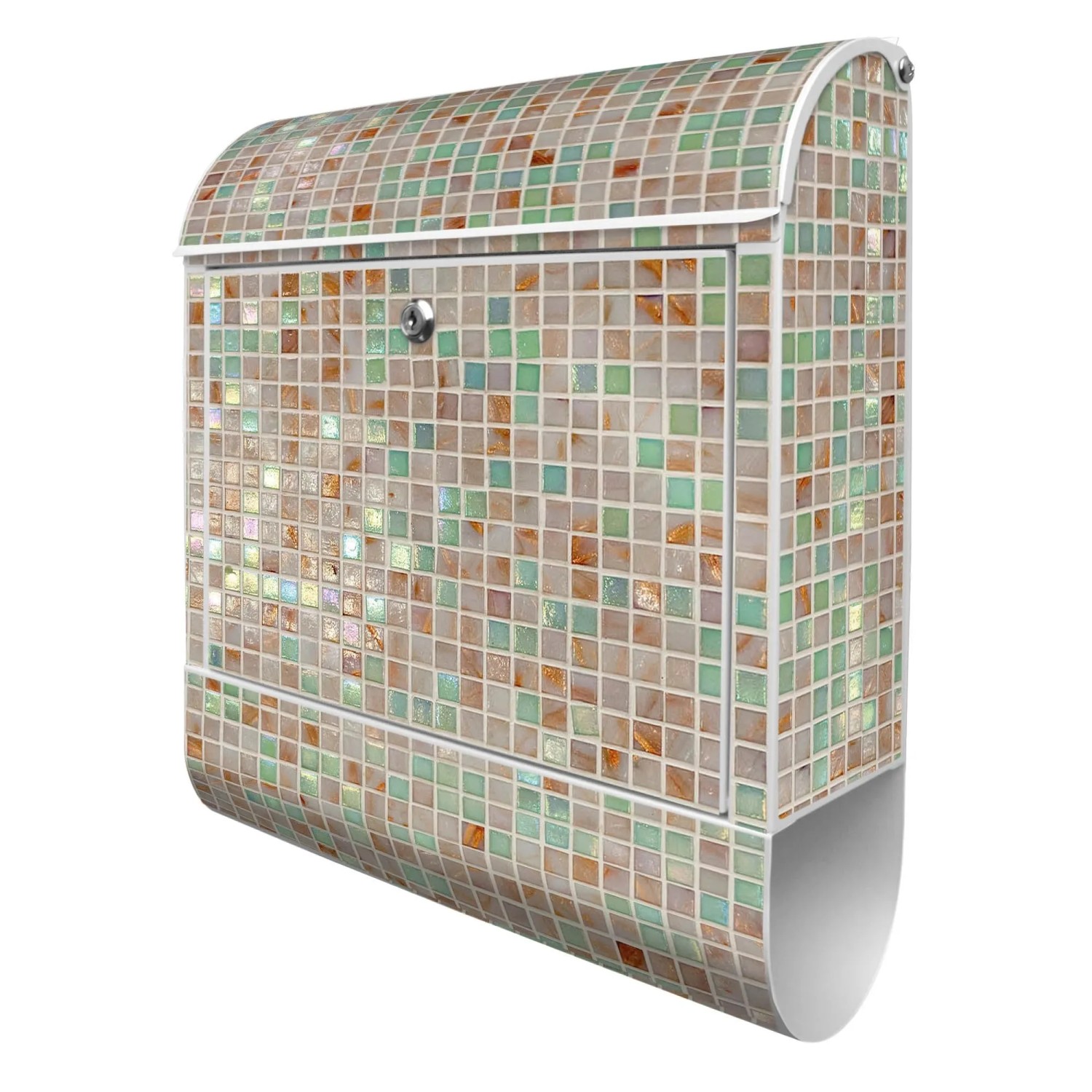 Banjado Design Briefkasten Weiß Pulverbeschichtet 39x47x14cm 2 Schlüssel Mi günstig online kaufen