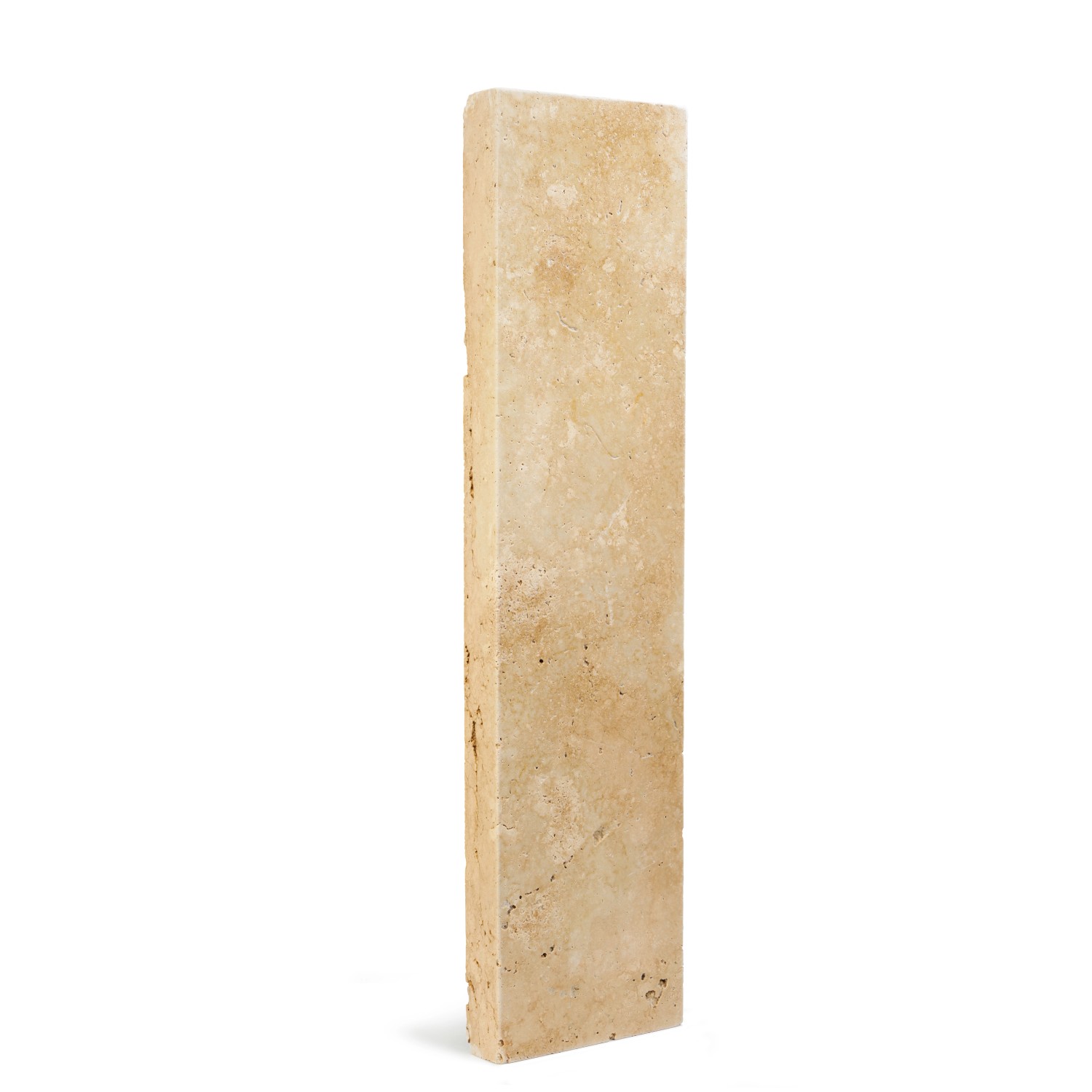 Travertin Palisade Ivory Classic gesägt und getrommelt 6 x 25 x 100 cm