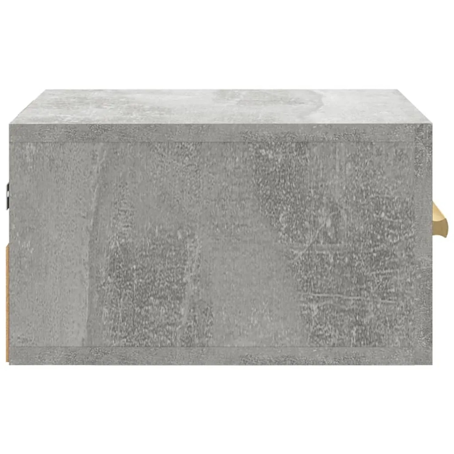 Wand-Nachttisch Set, Betongrau, 35x35x20 cm. Schwebender Nachttisch zur Wandmontage.