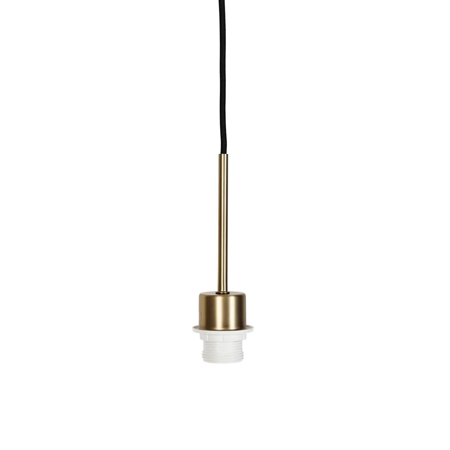 QAZQA Moderne Hängelampe Bronze mit Schwarzem Kabel Combi 1