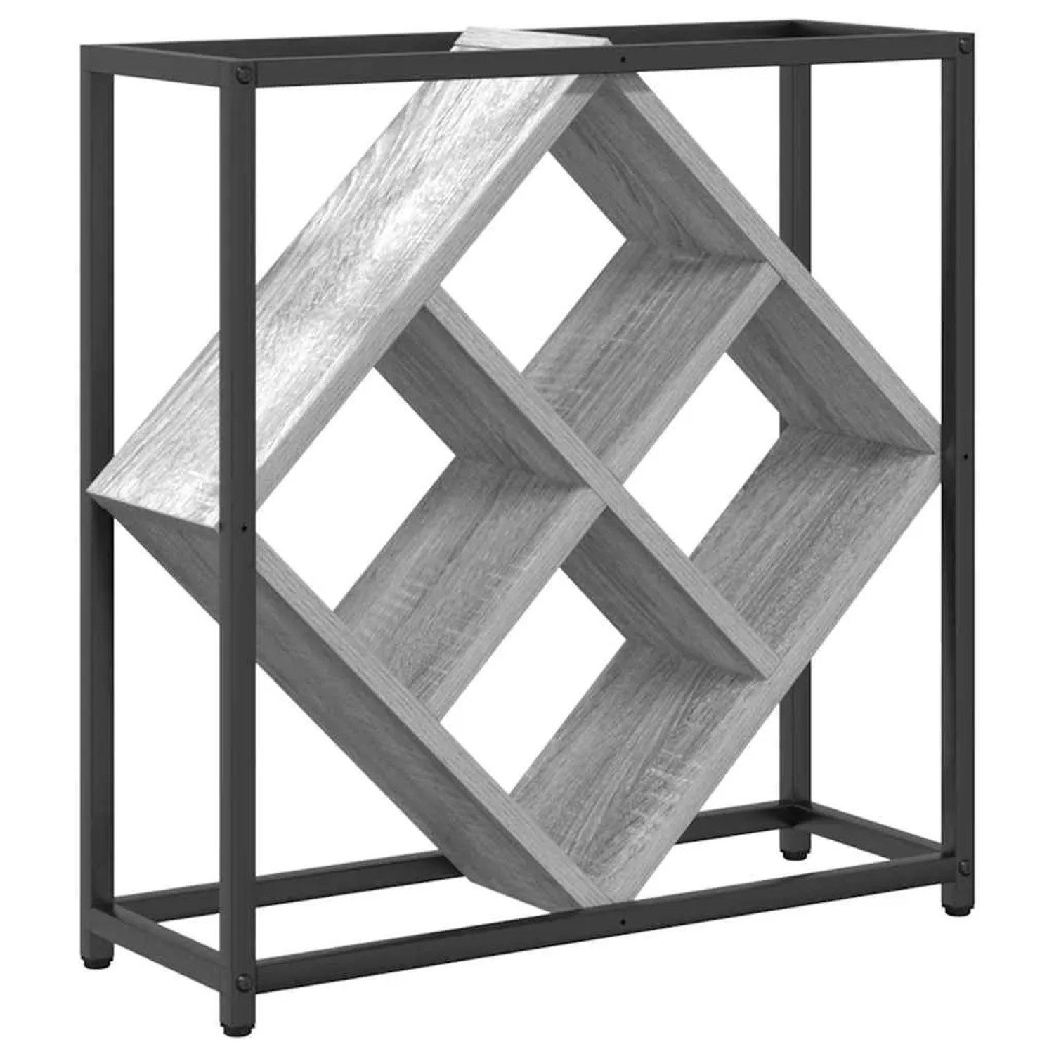 vidaXL Weinregal Graues Sonoma 51 x 18 x 52,5 cm Holzwerkstoff 868222
