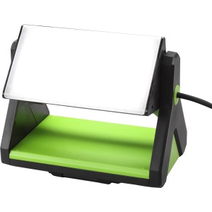 REV Ritter LED-Arbeitsleuchte Y Light 20W, schwarz-grün. Baustrahler mit drehbarem Leuchtkörper.