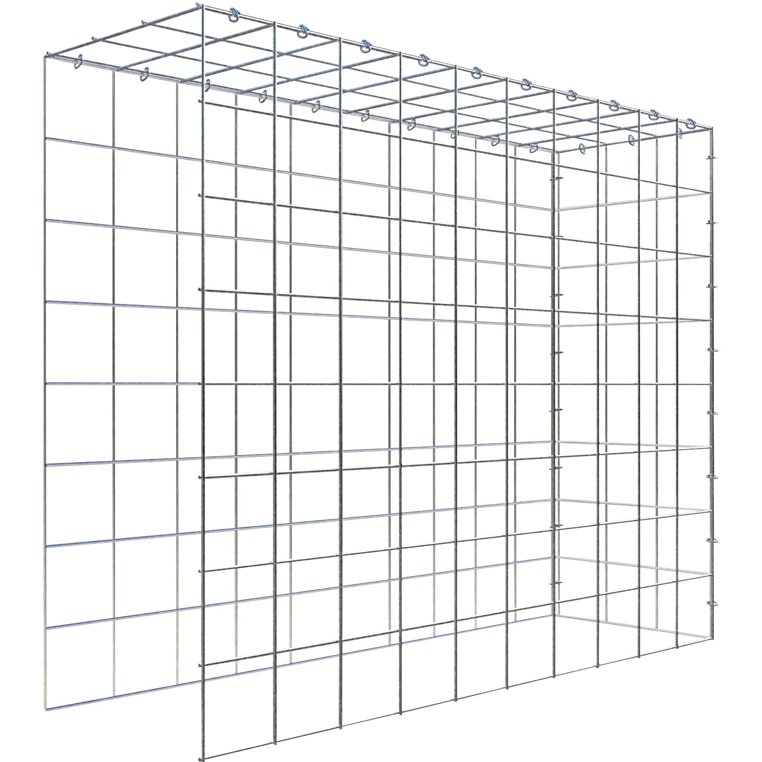 Thumbnail - Gabiona C-Ring-Gabione-Anbaukorb Typ 4 80 x 100 x 30 cm Maschenw 10 x 10 cm