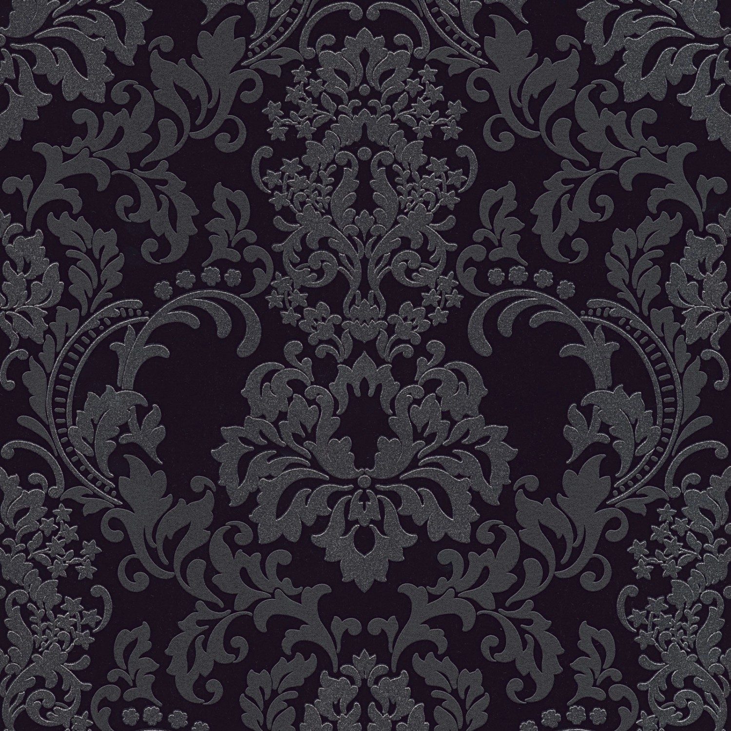 Bricoflor Neobarock Tapete in Grau und Schwarz Ornament Tapete im Eleganten Stil Schwarze Vliestapete mit Barock Muster 