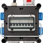 Brennenstuhl Baustromverteiler Gummi CEE IP44, 32A, mit 2m Kabel, Sicherungsautomat und mehreren Steckdosen.