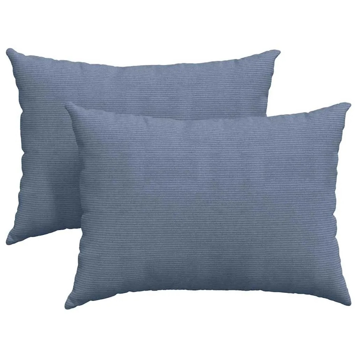 vidaXL Sofakissen 2 Stück Blau 70 x 50 cm Cordstoff 42013777