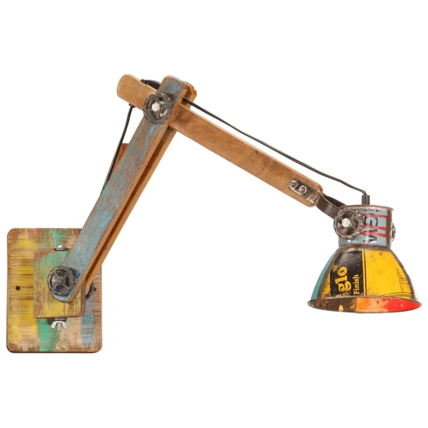 vidaXL Wandleuchte Industrie-Stil Mehrfarbig Rund E27 344403