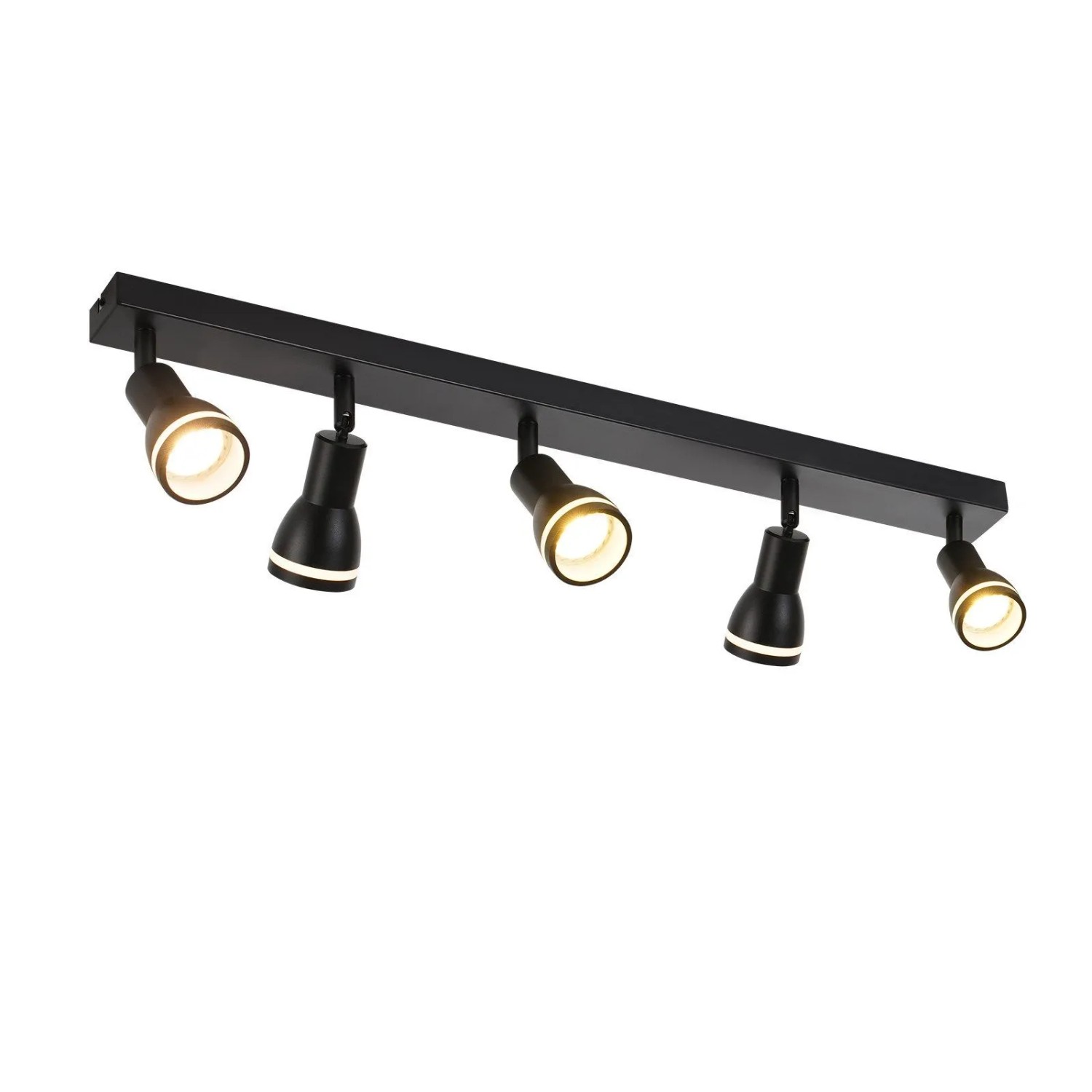ZMH LED Deckenstrahler Modern Schwarz 1-flammig GU10 Schwenkbar