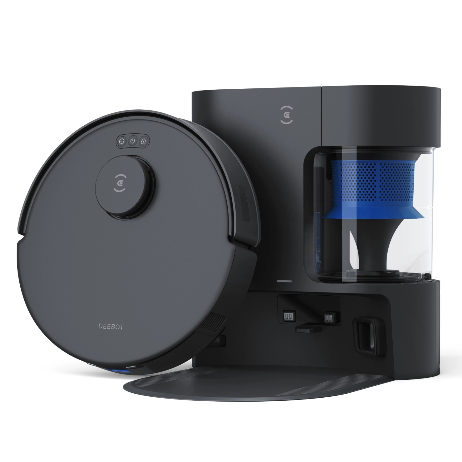 ECOVACS DEEBOT N20 PRO PLUS BLACK Saug- und Wischroboter mit Beutellosem Staubbehälter