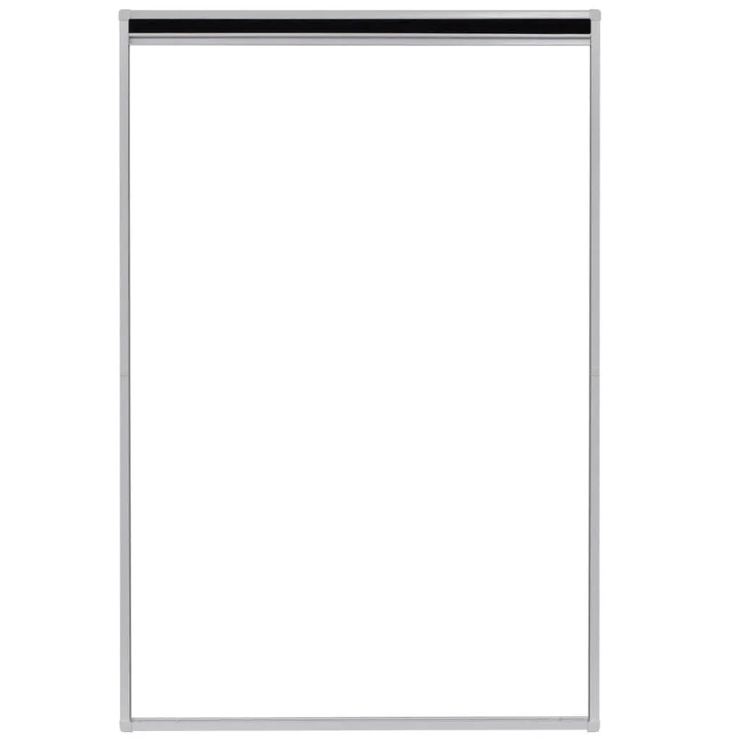 vidaXL Insektenschutz-Plissee 80x120 cm mit weißem Aluminiumrahmen und schwarzem Netz für Fenster.