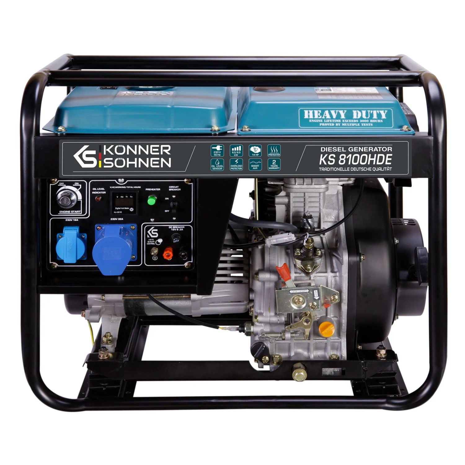 Könner & Söhnen Diesel-Generator EURO V KS 8100HDE