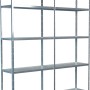 Schulte Steckregal Set, verzinkt, 200x160x35cm, mit 5 Böden pro Regaleinheit. Ideal für Keller, Garage oder Werkstatt.