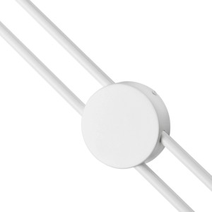 Detailaufnahme: Weiße Lamkur LED-Wandleuchte Lana, minimalistisches Design.