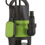 Zipper Schmutzwasser-Tauchpumpe ZI-DWP900, 900W, mit Schwimmerschalter und Tragegriff.