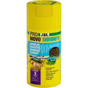 JBL Pronovo Shrimps Grano S, 100ml Dose Garnelenfutter Granulat für Aquarien.