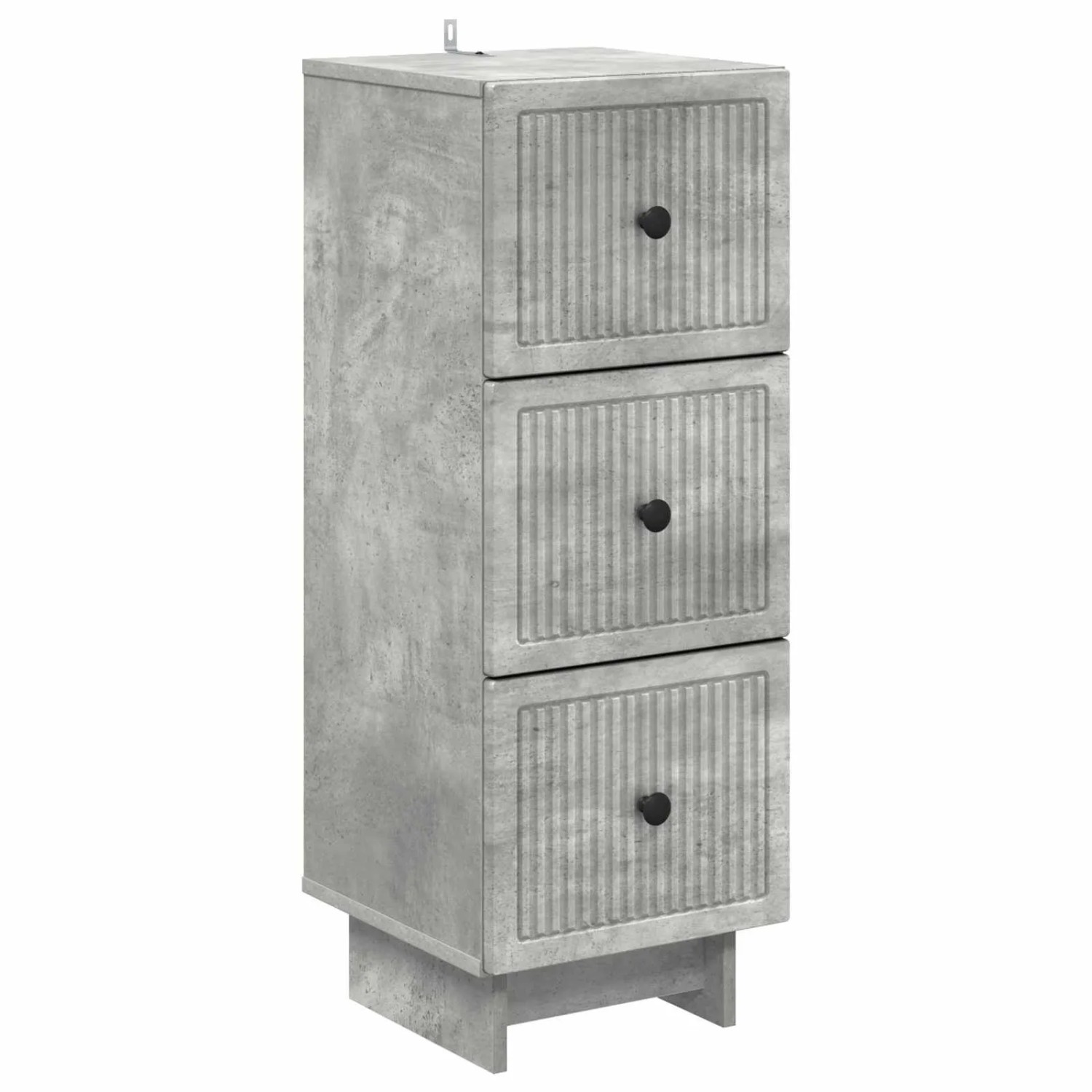 vidaXL Schubladenschrank Betongrau 33 x 34,5 x 90 cm Holzwerkstoff 893928
