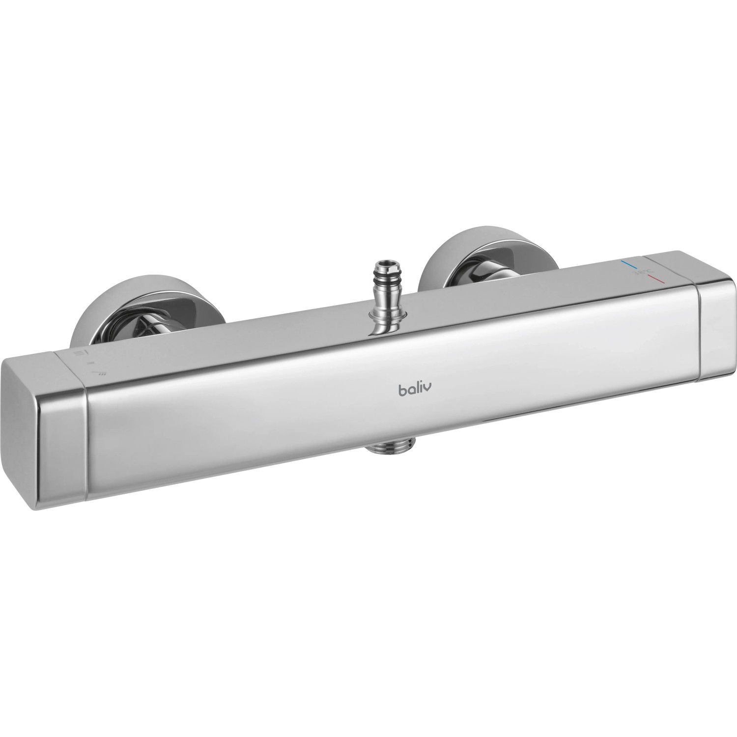 Verchromte Thermostat-Duscharmatur des baliv Überkopfbrausesets KBS-30.110.