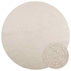 vidaXL Teppich ZIZUR Creme Ø 200 cm Jute-Optik Indoor und Outdoor 4010387