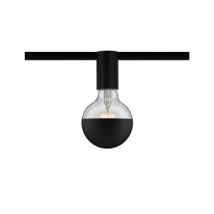Paulmann URail Spot Ceiling Socket, schwarz, E27, max. 20W, dimmbar. Schienensystem Leuchte.